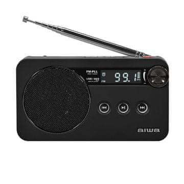 AIWA prijenosni FM radio s RDS funkcijom RS-77PLL/BK