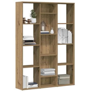 Vidaxl Polica za knjige/Pregrada za sobu Artisan hrast 100x24x140 cm