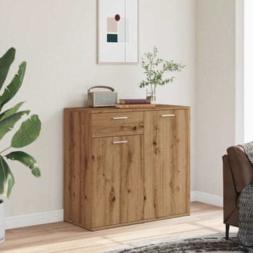 Vidaxl Ormarić, Artisan hrast, 80x36x75 cm, materijal na bazi drva