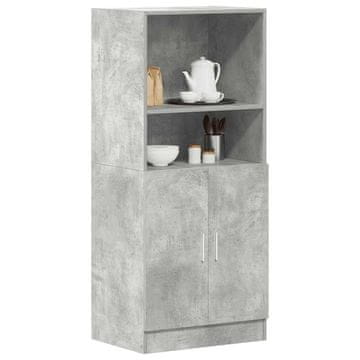 Vidaxl Kuhinjski ormarić Betonsko-sivi 57x41,5x131,5 cm
