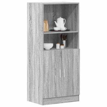 Vidaxl Kuhinjski ormarić, sivi hrast sonoma, 57x41,5x131,5 cm