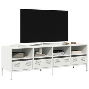 Vidaxl TV stalak bijeli 135x39x43,5 cm hladno valjani čelik