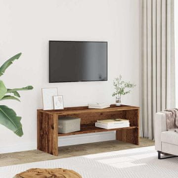 Vidaxl TV stalak, antikno drvo, 100x40x40 cm