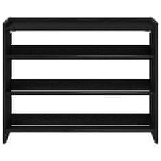 Vidaxl Stalak za cipele crni 80x25x62 cm od konstruiranog drva