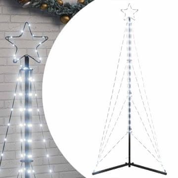 Vidaxl LED božićno drvce 363 LED hladno bijele 182 cm