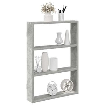 Vidaxl Zidna polica betonsko-siva 43x9x60 cm