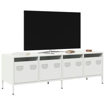 Vidaxl TV stalak bijeli 135x39x43,5 cm hladno valjani čelik