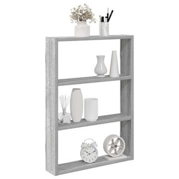 Vidaxl Zidna polica, siva sonoma hrast, 43x9x60 cm