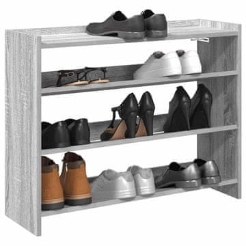 Vidaxl Stalak za cipele, sivi hrast sonoma, 80x25x62 cm