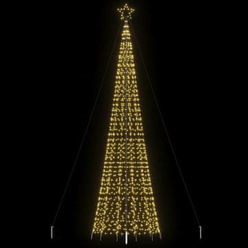 Vidaxl Božićne lampice s klinovima, 1534 toplo bijele LED diode, 500 cm