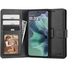Tech-protect Wallet preklopna maska za Motorola Moto G35 5G, crno