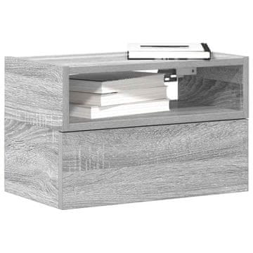 Vidaxl Zidni noćni ormarići, set od 2, sivi hrast Sonoma, 45x26x28,5 cm