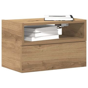 Vidaxl Zidni noćni ormarići, set od 2, Artisan hrast, 45x26x28,5 cm