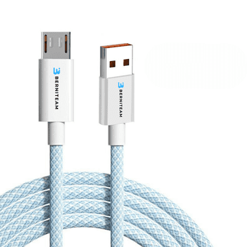 Berniteam Kabel USB na MicroUSB opleteni 1 m