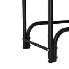Aga Stalak za drva 200x36x116 cm Crni