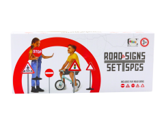 slomart Edukativni set prometnih znakova (upozoravajući) 5 kom, 70 cm