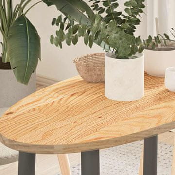 Vidaxl Ploča stola 80x40x2 cm Hrastovina Ovalni