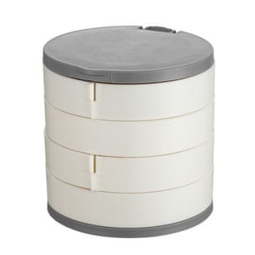 VIVVA® Rotirajuća kutija za nakit s pregradama – elegantan organizator za ogrlice i prstenje | LUKSORA