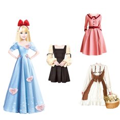 JOJOY® Magnetna lutka s odjećom, Kreativna edukativna igračka za djevojčice | MAGDRESSY