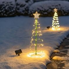 HOME & MARKER® Solarno božićno drvce, LED vrtna dekoracija, vanjska rasvjeta, ekološka | TREELUSTOR