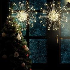 HOME & MARKER® LED božićna dekoracija, vatromet, svjetla za vanjsku upotrebu, s 8 načina osvjetljenja | LUMIBLAST