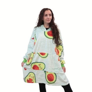 Verk Hoodica deka s rukavima - Avokado