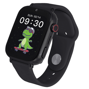 Garett Pametna dječja 4G sat KIDS NICE PRO s GPS-om, SOS, SIM, 1.85", crna