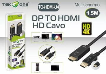 OnePlus Kabel DP na HDMI 1,5 m Display Port - jednosmjerni