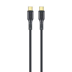 Awei Brzi punjačko-podatkovni kabel CL-221T, 2× USB-C, 2 m, crna