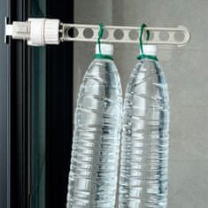 Netscroll Prijenosni stalak za sušenje rublja s 5 utora za male prostore i sklopivu zidnu montažu, ClothesHanger