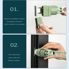 Netscroll Prijenosni stalak za sušenje rublja s 5 utora za male prostore i sklopivu zidnu montažu, ClothesHanger