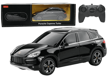 Rastar Porsche Cayenne Turbo automobil na daljinsko upravljanje RC crni 1:24