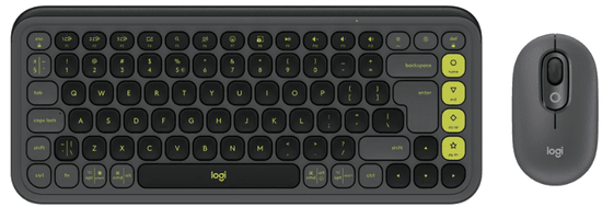 Logitech POP Icon Combo tipke i miš, Bluetooth, grafitna (920-013140)