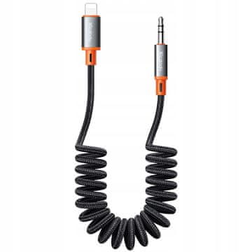 Mcdodo Mcdodo kabel aux za iPhone X 14 pretvarač adapter lightning mini jack spiralni opružni 2m