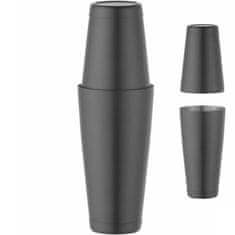 Bar Up BOSTONSKI SHAKER ZA PIĆA I KOKTELE, 2-DIJELNI, 0,8 L, CRNI