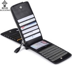 Netscroll Novčanik s 26 pretinaca za kartice i pretincem sa zatvaračem za novac, PocketWallet