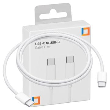 CO2 Co2 punjač kabel usb-c brzo punjenje usb tip c za iphone 15 16 1m bijeli