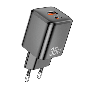 Awei Brzi punjač PD-66-EU, GaN, 35 W, crna