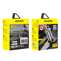 Awei Punjač za automobil (adapter u upaljač) C-708 45 W