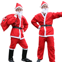 Osnovni kostim Djeda Božićnjaka XL/XXL – 5-dijelni set