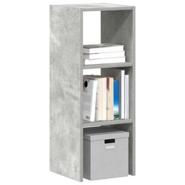Vidaxl Polica za knjige betonsko-sive boje 30x30x80 cm