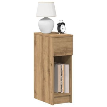 Vidaxl Noćni ormarići s ladicom, set od 2, Artisan hrast, 20x36x60 cm