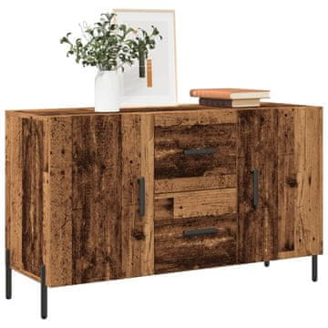 Vidaxl Komoda s ladicama, antikno drvo, 100x36x60 cm, materijal na bazi drva