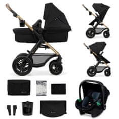 Kinderkraft Kolica MOOV 2 AIR 3IN1 2024 Pure Black