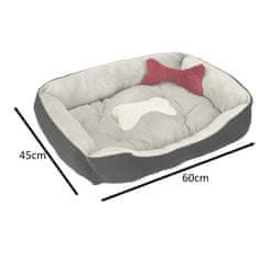 MG Dog Bed krevet za kućne ljubimce 60x45cm, siva crno