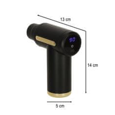 MG Massage Gun 4in1 pištolj za masažu, crno
