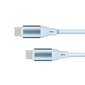 slomart USB-C kabel - USB-C 100 W 1 m silikonski plavi Kruger&Matz Basic