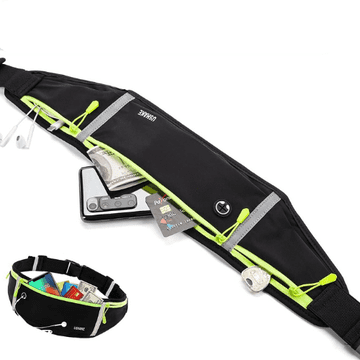 Netscroll Tanka sportska torbica za trčanje, vodootporni podesivi pojas s reflektirajućim detaljima, uniseks model za trkače, bicikliste i putovanja, PocketBelt