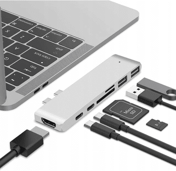 CO2 Adapter hub usb-c thunderbolt hdmi 4k za macbook pro air