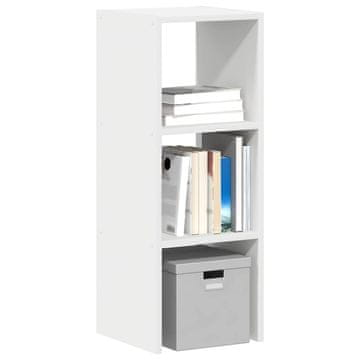 Vidaxl Polica za knjige, bijela, 30x30x80 cm, materijal na bazi drva